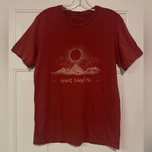 Spirit Lead Me Graphic T-Shirt Size M‎ Red Christian Music